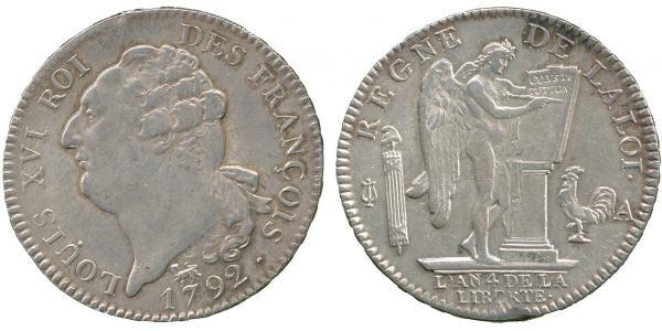 1 Экю Королевство Франция (843-1791) Серебро Людовик XVI (1754 - 1793)
