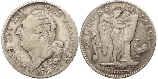 1 Экю Королевство Франция (843-1791) Серебро Людовик XVI (1754 - 1793)