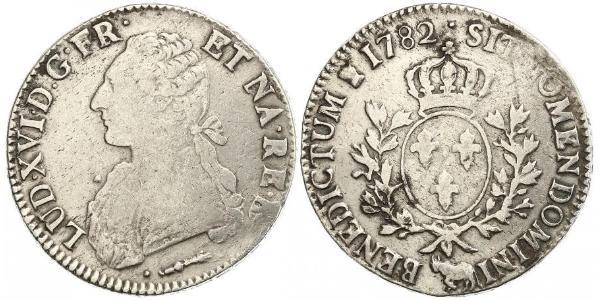 1 Экю Королевство Франция (843-1791) Серебро Людовик XVI (1754 - 1793)