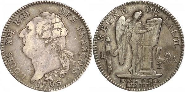 1 Экю Королевство Франция (843-1791) Серебро Людовик XVI (1754 - 1793)