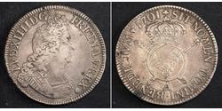 1 Экю Франкське королівство (843-1791) Срібло Людовик XIV (1638-1715)