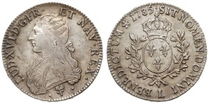 1 Экю Франкське королівство (843-1791) Срібло Людовик XVI (1754 - 1793)