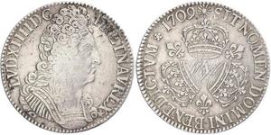 1 Экю Франкське королівство (843-1791) Срібло Людовик XIV (1638-1715)