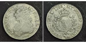 1 Экю Франкське королівство (843-1791) Срібло Людовик XVI (1754 - 1793)