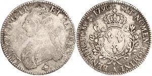 1 Экю Франкське королівство (843-1791) Срібло Людовик XVI (1754 - 1793)