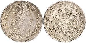1 Экю Франкське королівство (843-1791) Срібло Людовик XIV (1638-1715)