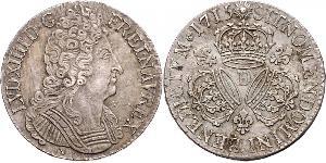 1 Экю Франкське королівство (843-1791) Срібло Людовик XIV (1638-1715)