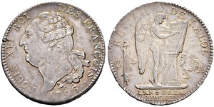 1 Экю Франкське королівство (843-1791) Срібло Людовик XVI (1754 - 1793)
