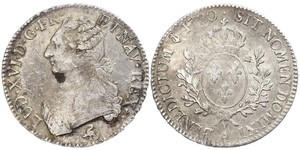 1 Экю Франкське королівство (843-1791) Срібло Людовик XVI (1754 - 1793)