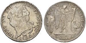 1 Экю Франкське королівство (843-1791) Срібло Людовик XVI (1754 - 1793)