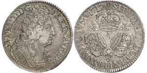 1 Экю Франкське королівство (843-1791) Срібло Людовик XIV (1638-1715)