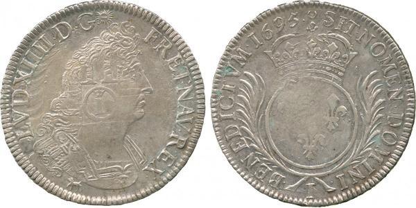 1 Экю Франкське королівство (843-1791) Срібло Людовик XIV (1638-1715)