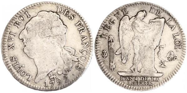 1 Экю Франкське королівство (843-1791) Срібло Людовик XVI (1754 - 1793)