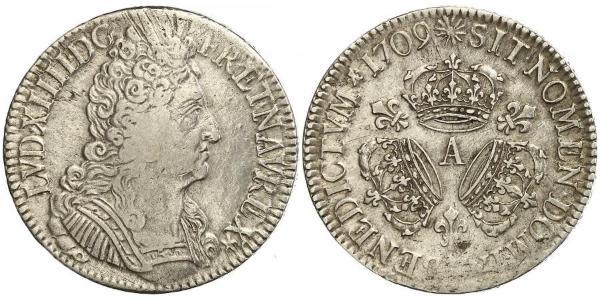 1 Экю Франкське королівство (843-1791) Срібло Людовик XIV (1638-1715)