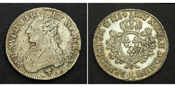 1 Экю Франкське королівство (843-1791) Срібло Людовик XVI (1754 - 1793)