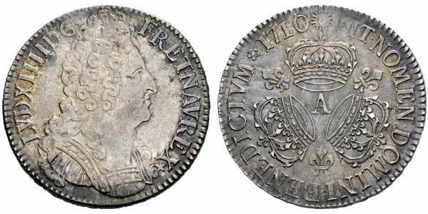 1 Экю Франкське королівство (843-1791) Срібло Людовик XIV (1638-1715)