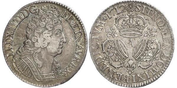 1 Экю Франкське королівство (843-1791) Срібло Людовик XIV (1638-1715)