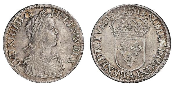 1 Экю Франція Срібло Людовик XIV (1638-1715)