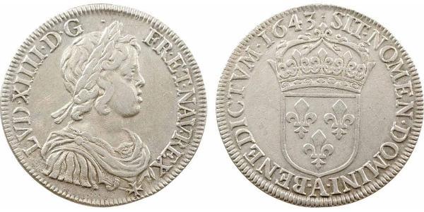 1 Экю Франція Срібло Людовик XIV (1638-1715)