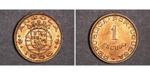 1 Эскудо Португалия / Portuguese Angola (1575-1975) Бронза 