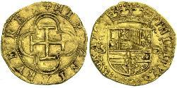 1 Эскудо Габсбургская империя (1526-1804) / Испания Золото Филипп II (король Испании) (1527-1598)