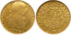 1 Эскудо Гватемала Золото Карл IV король Испании (1748-1819)