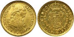 1 Эскудо Чили Золото Фердинанд VII король Испании (1784-1833)