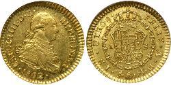 1 Эскудо Чили Золото Карл IV король Испании (1748-1819)