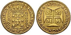 20000 Reis Brazil Gold John V of Portugal (1689-1750)