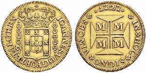 20000 Reis Brazil Gold John V of Portugal (1689-1750)