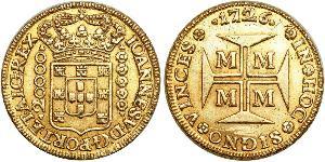 20000 Reis Brazil Gold John V of Portugal (1689-1750)