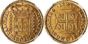 20000 Reis Brazil Gold John V of Portugal (1689-1750)