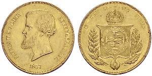 20000 Reis Empire of Brazil (1822-1889) Gold Peter II. (Brasilien) (1825 - 1891)