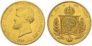 20000 Reis Empire of Brazil (1822-1889) Gold Peter II. (Brasilien) (1825 - 1891)