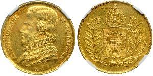 20000 Reis Empire of Brazil (1822-1889) Gold Peter II. (Brasilien) (1825 - 1891)