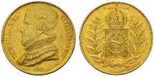 20000 Reis Empire of Brazil (1822-1889) Gold Peter II. (Brasilien) (1825 - 1891)