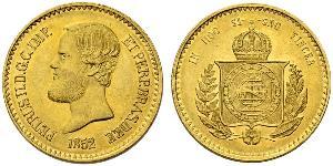 20000 Reis Empire of Brazil (1822-1889) Gold Peter II. (Brasilien) (1825 - 1891)