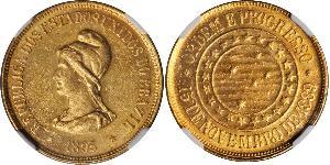 20000 Reis First Brazilian Republic (1889 - 1930) Gold 