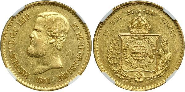 20000 Рейс Бразильська імперія (1822-1889) Золото Педру II (імператор Бразилії) (1825 - 1891)