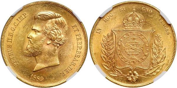 20000 Рейс Бразильська імперія (1822-1889) Золото Педру II (імператор Бразилії) (1825 - 1891)