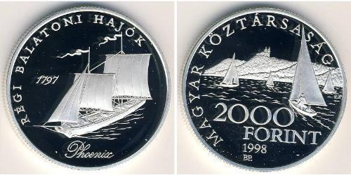 2000 Forint Hungría (1989 - ) Plata 