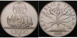 2000 Lira Italie Argent 