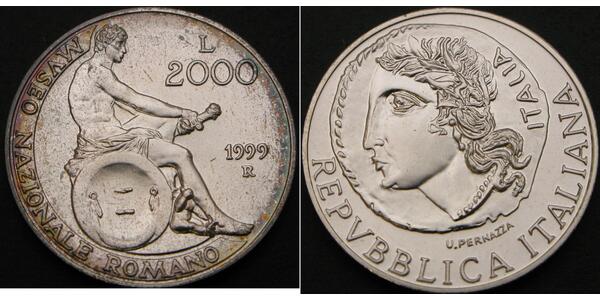 2000 Lira Italie Argent 