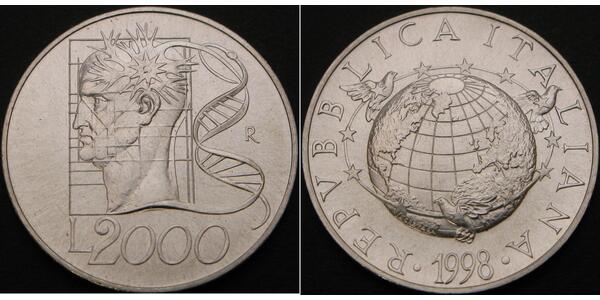 2000 Lira Italia Argento 