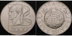 2000 Lira Italien Silber 