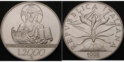 2000 Lira Italien Silber 
