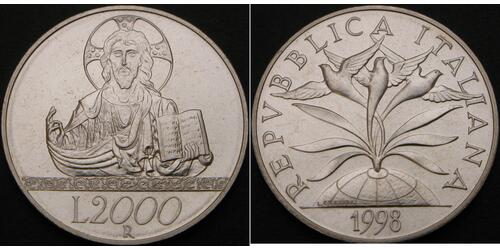 2000 Lira 意大利 銀 