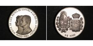 2000 Peso Uruguay Argento 