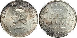 2000 Reis Brasilien Silber 
