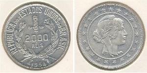 2000 Reis Brasilien Silber 